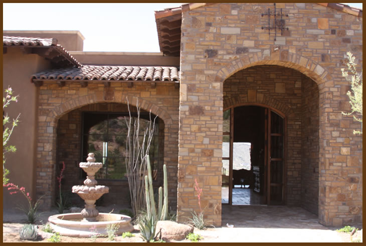 Stone Solutions AZ - Natural Stone Veneer - multi blend raked 1 full