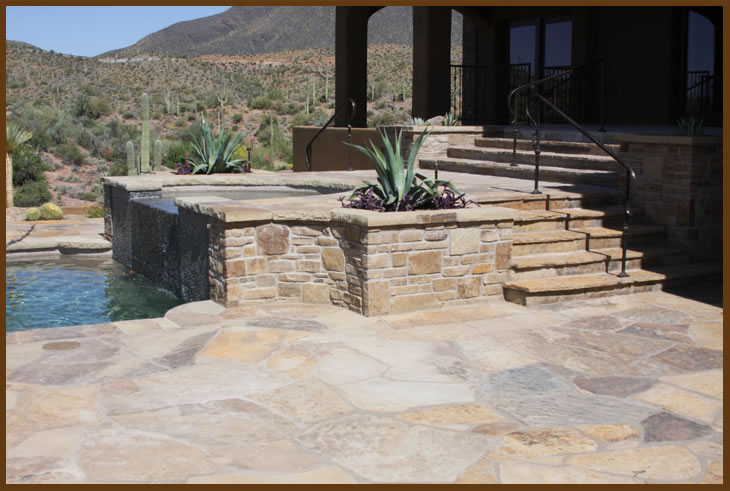 Stone Solutions AZ - Natural Stone Veneer - multi blend raked 5 full