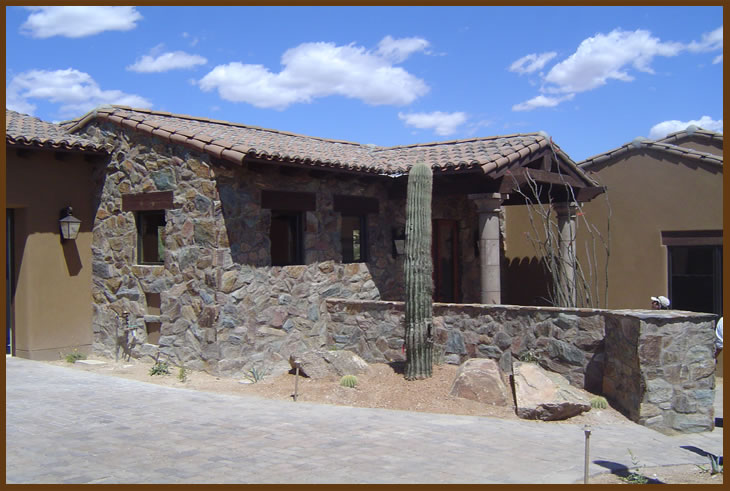 Stone Solutions AZ - Natural Stone Veneer - yavapai random types raked 1 full