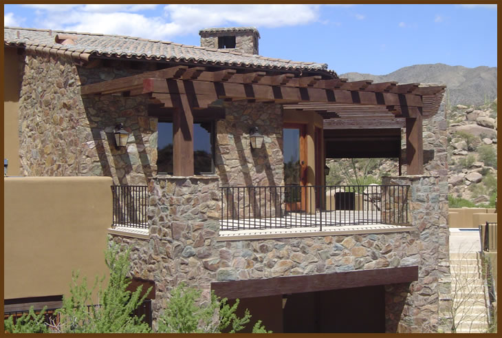 Stone Solutions AZ - Natural Stone Veneer - yavapai random types raked 3 full