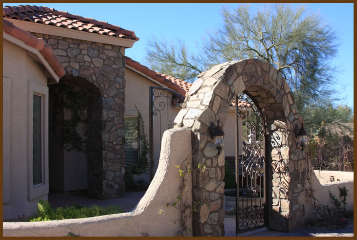 Stone Solutions AZ - Natural Stone Veneer - yavapai random types raked 4 full